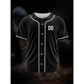 [Polyester Jersey] 100% Polyester Customizable Youngsters Baseball Jersey | Breathable & Washable, All-Over Print, Loose Fit, Sports & Casual Style for Boys & Girls - Perfect for Parties, Beach, Festive Occasions, Party Attire|Sporty Outfit