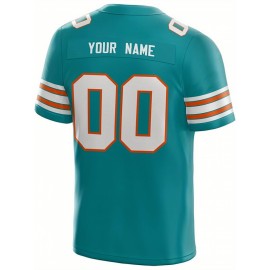 Customized Football Jersey - Personalized Team Name & Number, V-Neck Sportswear, Lightweight Summer Football Shirt with Bold Print, Casual or Team Uniform for Sports & Casual Wear