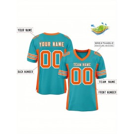 Custom Mesh Football Jersey - Personalized Practice Jerseys for Women, Stitched and Printed Name& Number, Lightweight& Breathable for Training and Games