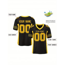 Custom Mesh Football Jersey - Personalized Practice Jerseys for Women, Stitched and Printed Name& Number, Lightweight& Breathable for Training and Games