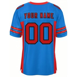 Custom Mesh Football Jersey - Personalized Practice Jerseys for Women, Stitched and Printed Name& Number, Lightweight& Breathable for Training and Games