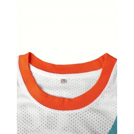 FLINT TROPICS #33 Embroidery Design Men'S Basketball Jersey, Retro Breathable Round-neck Sleeveless Sports Training Uniform, Summer Party And Street