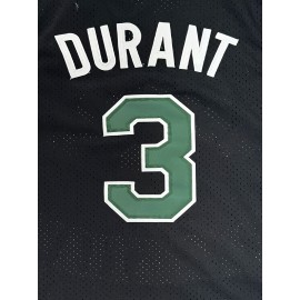 1pc Men'S #3 Montrose Christian Basketball Jersey - Embroidered Name & Number, V-Neck, Slight Stretch Polyester, Sports & Party Wear, Loose Fit, Four Seasons, Adult - Black