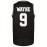 Men's #9 Black Basketball Jeresys Stitched Name And Number S-3XL