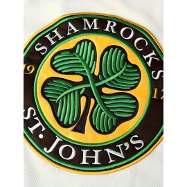 Men's #3 Embroidered Hockey Jersey - V-Neck, Long Sleeve, Color Block Design in White, Green & Black - Perfect for Sports & Casual Wear