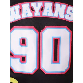 Stitched #90 Black Basketball Jersey, Breathable, Sleeveless, Embroidered Uniform Shirt For Men, Perfect For Sports & Outdoor Activities