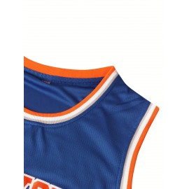 Men's #11 Embroidered Blue Basketball Jersey - Breathable, Sleeveless Sports Uniform for Outdoor Activities & Team Sports