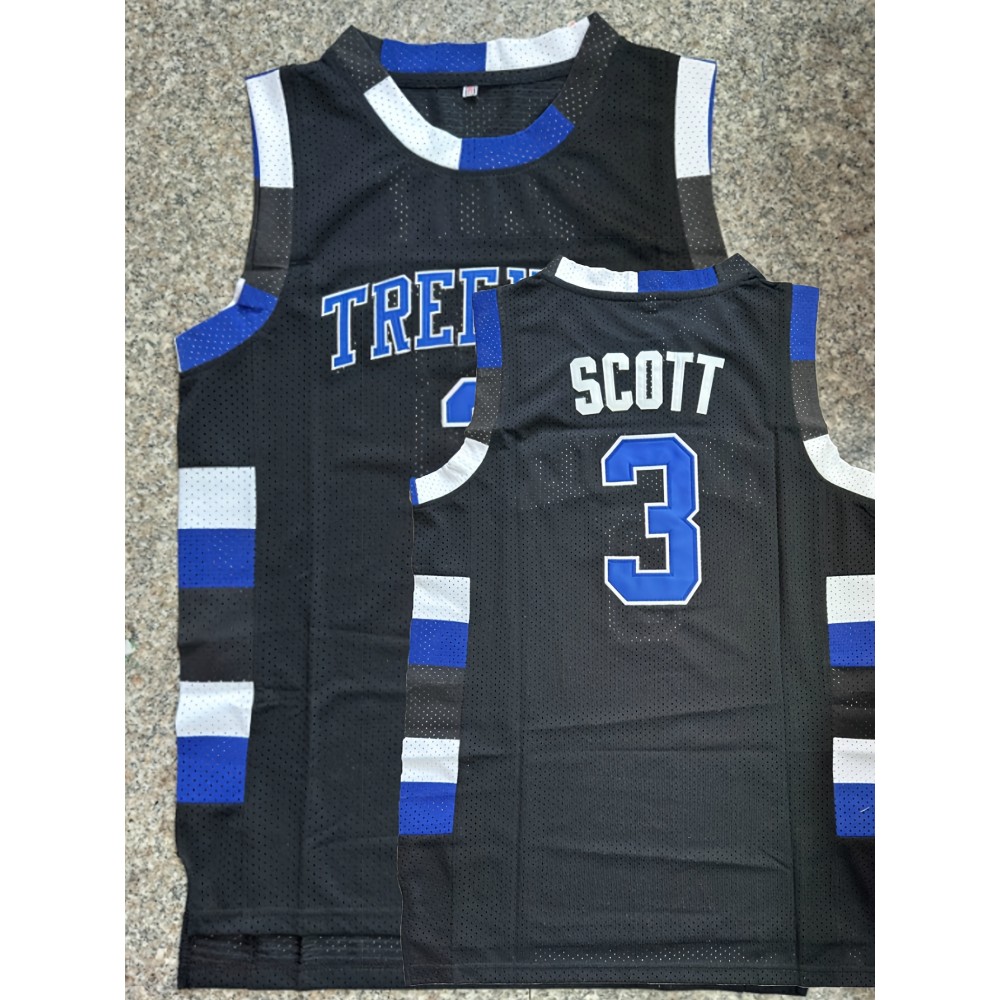 #3 Black Basketball Jersey, Polyester, Round Neck, Available In Sizes S To 3XL.