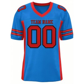 Custom Mesh Football Jersey - Personalized Practice Jerseys for Women, Stitched and Printed Name& Number, Lightweight& Breathable for Training and Games