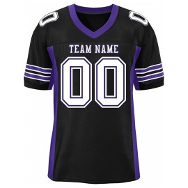 Custom Mesh Football Jersey - Personalized Practice Jerseys for Women, Stitched and Printed Name& Number, Lightweight& Breathable for Training and Games