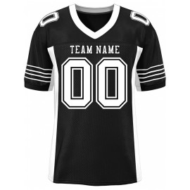 Custom Mesh Football Jersey - Personalized Practice Jerseys for Women, Stitched and Printed Name& Number, Lightweight& Breathable for Training and Games